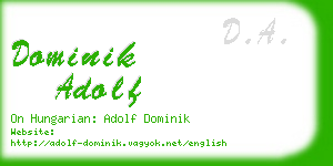 dominik adolf business card